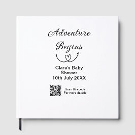 Äventyr börjar babydussskanning QR-kod hjärta si Gästböcker