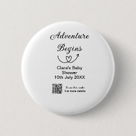 Äventyr börjar babydussskanning QR-kod hjärta si Knapp