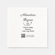 Äventyr börjar babydussskanning QR-kod hjärta si