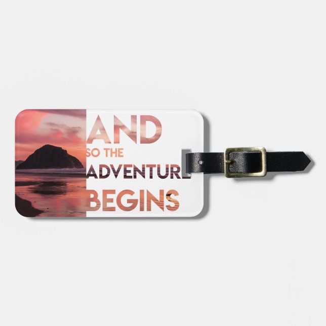 Äventyr börjar bagagebricka (Horisontell Framsida)