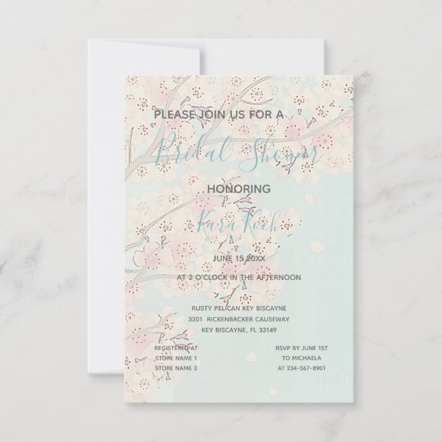 Äventyr börjar Blommar Träd Möhippan Inbjudningar (Framsida)