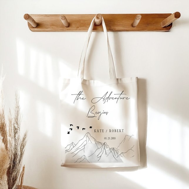 Äventyr börjar Bröllop Tote Bag Tygkasse (Skapare uppladdad)