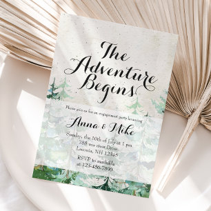 Äventyr börjar den ryska Förlovningsfesten Inbjudningar