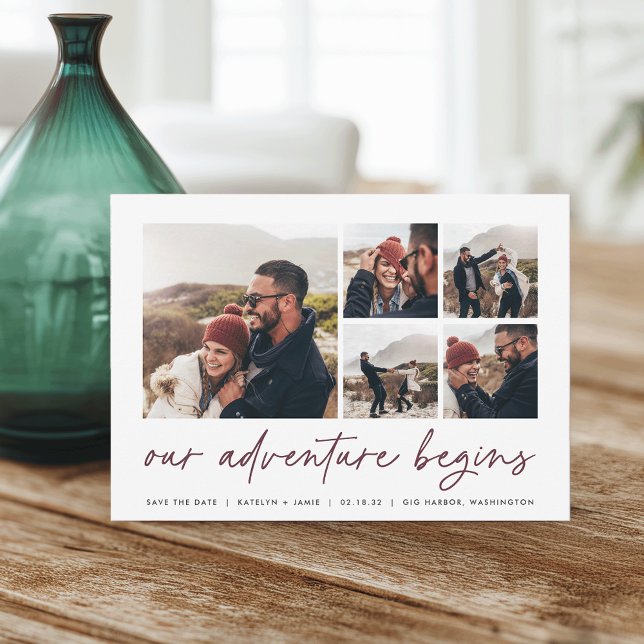 Äventyr börjar | Flerfoto Spara Datumet (Skapare uppladdad)