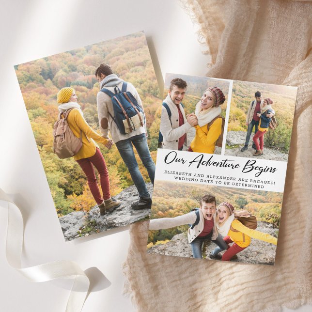 Äventyr börjar fotomeddelande om Förlovning av  Meddelande (Skapare uppladdad)