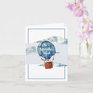 Äventyr börjar Grattisens hälsningskort Kort