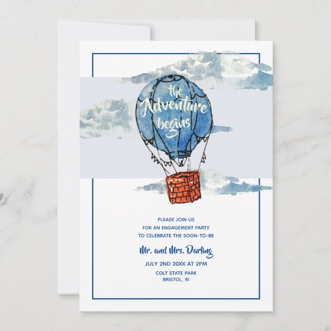 Äventyr börjar inbjudan (Framsida)