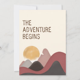 Äventyr börjar | Landsbygdsberg Bröllop Inbjudningar