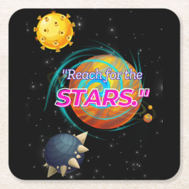 Äventyr börjar lifoff underlägg papper kvadrat