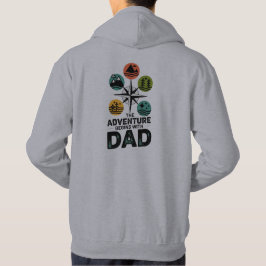 Äventyr börjar med Pappa Hoodie
