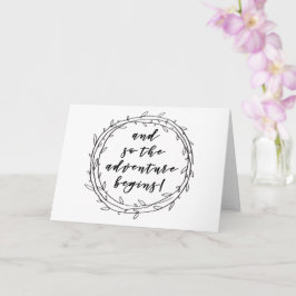 Äventyr börjar - Njut av din nya resa! Kort