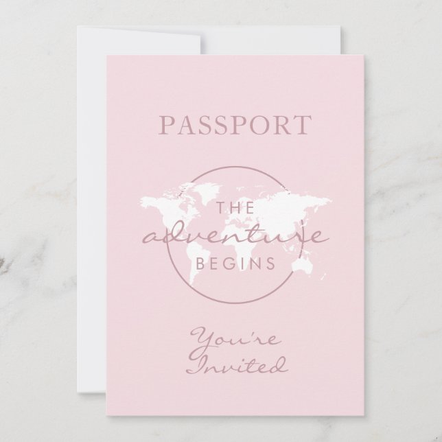 Äventyr börjar resa tema med passet babyvisningspr (Framsida)