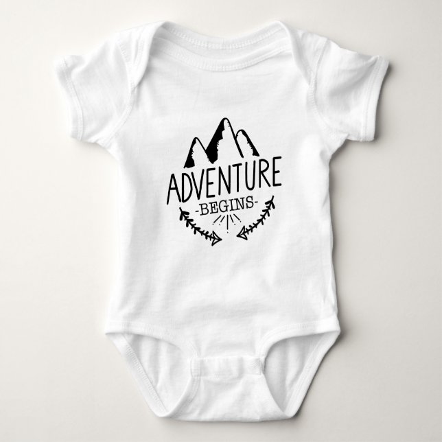 Äventyr börjar tee shirt (Framsida)