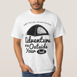 Äventyr börjar utanför Tält T Shirt