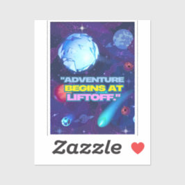 Äventyr börjar vid livshotande isolerad tumlare klistermärken