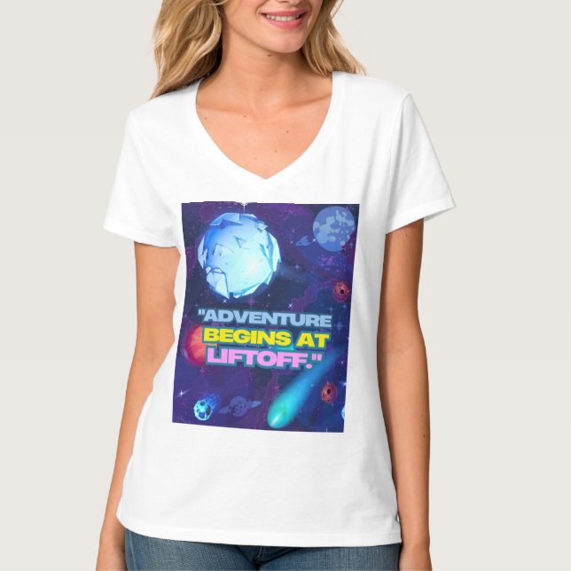 Äventyr börjar vid livshotande isolerad tumlare t shirt (Framsida)