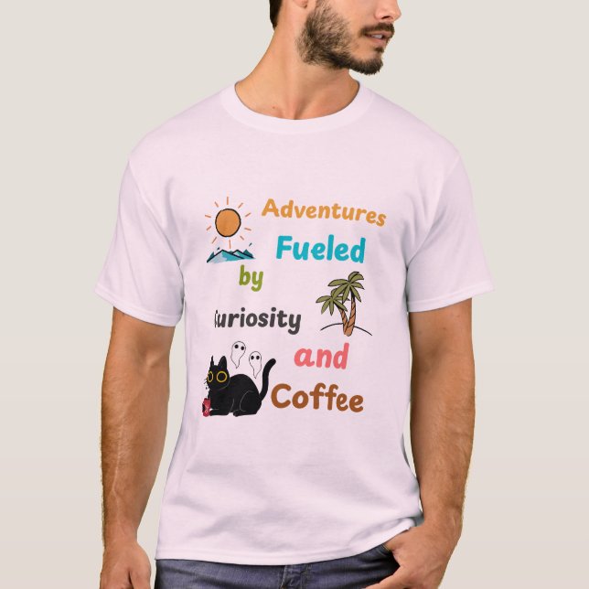 Äventyr: Bränd av fetma och kaffe T Shirt (Framsida)