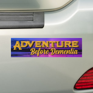 "Äventyr" Bumper Sticker Bildekal