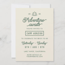 Äventyr Camp Bachelorette Party
