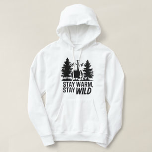 Äventyr Camping Wood Stove Cabin Artwork Hoodie