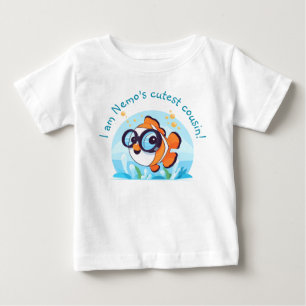 Äventyr   Cute Clownfish with Sunglass T Shirt