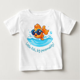 Äventyr | Cute Goldfish med solglasögon T Shirt