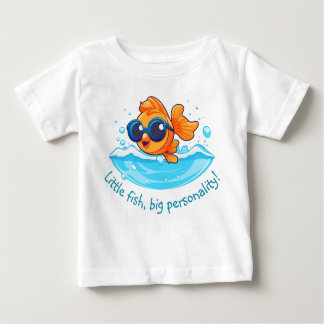 Äventyr | Cute Goldfish med solglasögon T Shirt