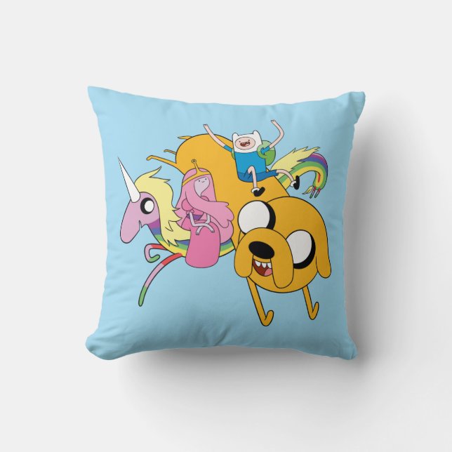 Äventyr | Dam, Bubblegum, Finn och Jake Kudde (Framsida)