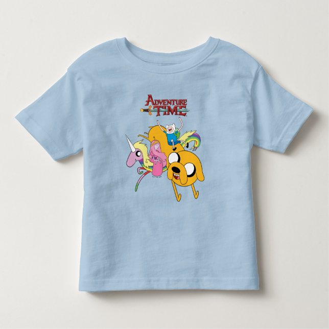 Äventyr | Dam, Bubblegum, Finn och Jake T-S T Shirt (Framsida)