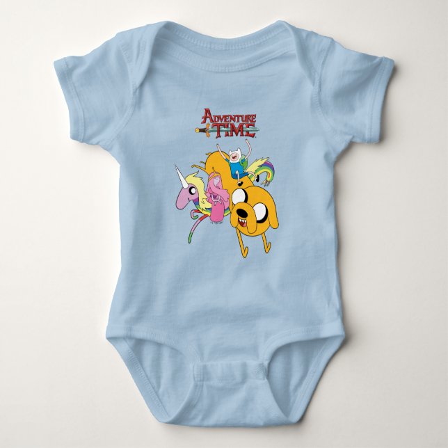 Äventyr | Dam, Bubblegum, Finn och Jake T-S T Shirt (Framsida)