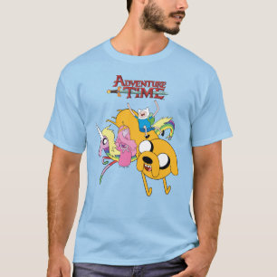Äventyr   Dam, Bubblegum, Finn och Jake T Shirt