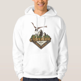 Äventyr Eagle Hiking Mountain Hoodie