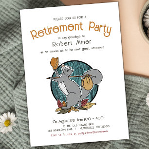 Äventyr-ekorren Pension Party Inbjudningar
