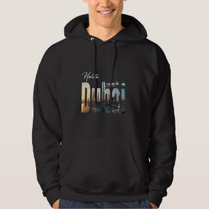 Äventyr Family Resa Graphic Dubai Habibi Kom till Hoodie
