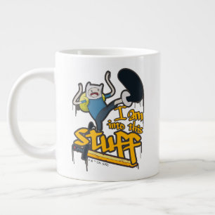 Äventyr Finn "Jag är med i Saker" Jumbo Mugg