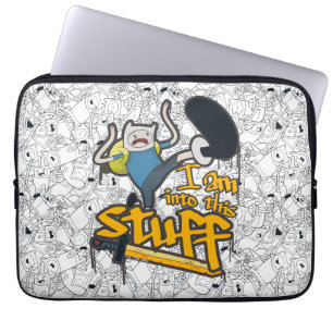 Äventyr Finn "Jag är med i Saker" Laptop Fodral