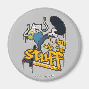 Äventyr Finn "Jag är med i Saker" Magnet