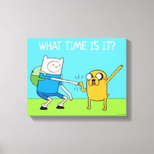 Äventyr Finn & Jake Fist Bump Canvastryck