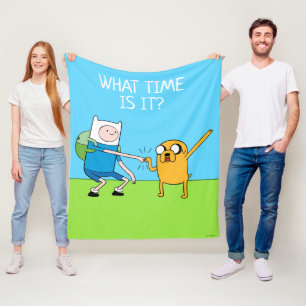 Äventyr   Finn & Jake Fist Bump Fleecefilt