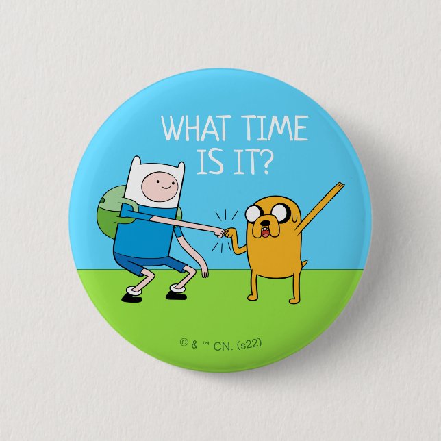 Äventyr | Finn & Jake Fist Bump Knapp (Framsida)