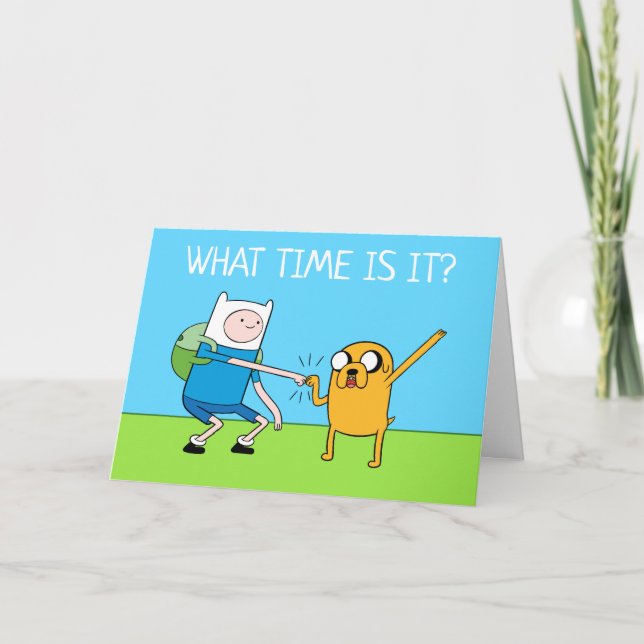 Äventyr | Finn & Jake Fist Bump Kort (Framsida)