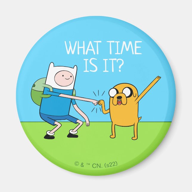 Äventyr | Finn & Jake Fist Bump Magnet (Framsidan)