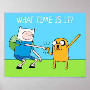 Äventyr Finn & Jake Fist Bump Poster