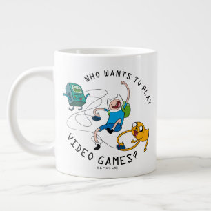 Äventyr Finn & Jake Play med BMO Jumbo Mugg