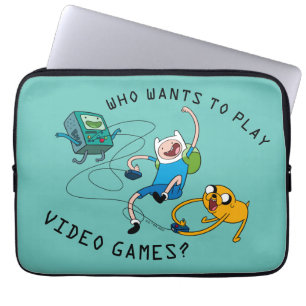 Äventyr Finn & Jake Play med BMO Laptop Fodral