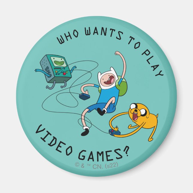 Äventyr | Finn & Jake Play med BMO Magnet (Framsidan)