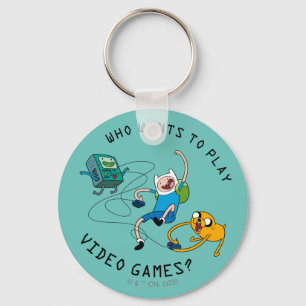 Äventyr Finn & Jake Play med BMO Nyckelring