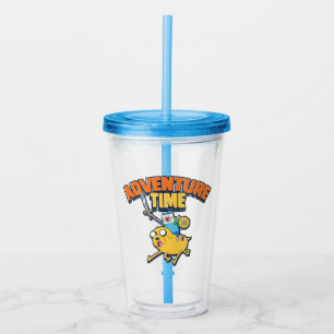 Äventyr Finn Riding Jake Take Away Mugg