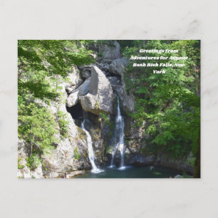 Äventyr för alla Bash Bish Falls, NY-vykort Vykort