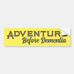 Äventyr före dementia Bumper Sticker Bildekal